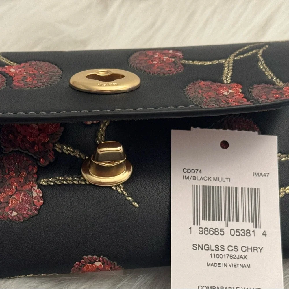 Coach Sunglass Case With Cherry Print CDD74 NWT - Picture 9 of 9